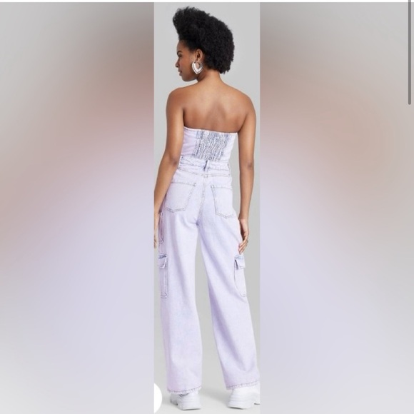 Wild Fable Strapless Jean Jumpsuit cc. - Picture 5 of 16